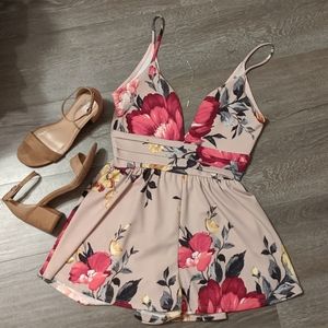 Lavender Floral Romper